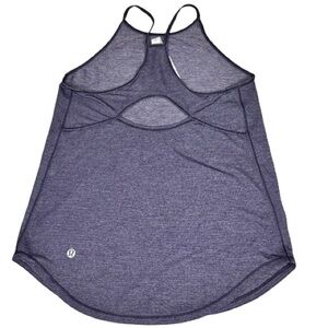Lululemon Fast As Light Singlet Purple Tank Top in Heathered Bordeaux Drama Sz 2
